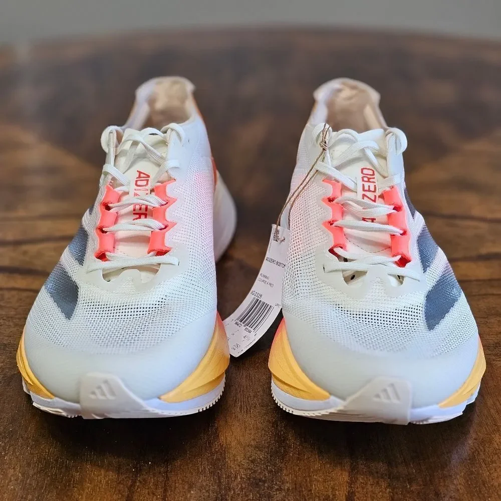 Adidas Boston 12 Women's Running Shoes Size 8.5 Beige Orange Lightstrike Pro New